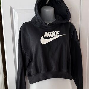 Nike Black cropped Hoodie S